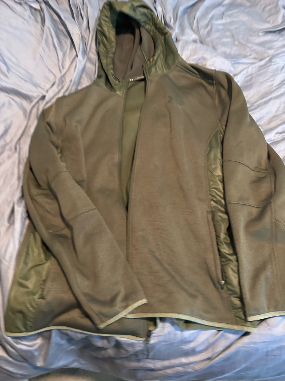 Under Armour Olive Green Hooded Performance Jacket